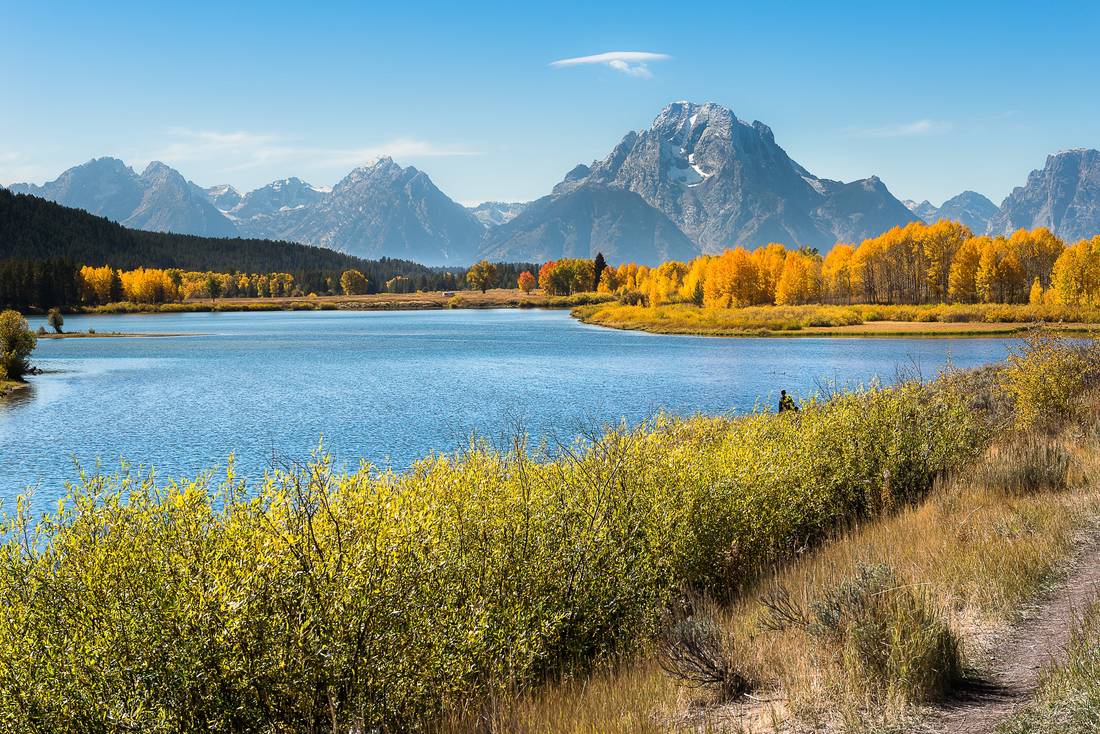 Breathtaking view of Oxbow Bend in Grand Teton National Park